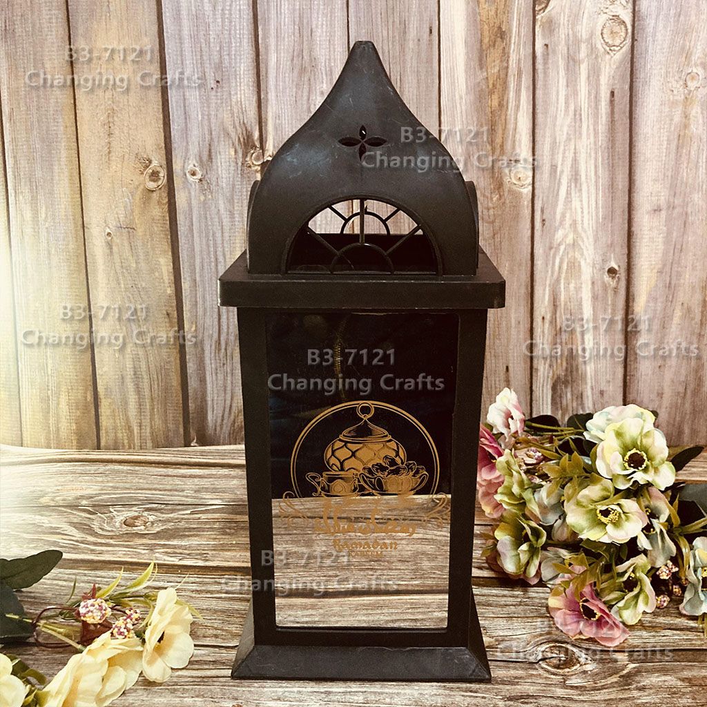 Ramadan ten thousand Christmas wind lantern antique kerosene flame plastic creative decoration process electronic candle stand imported cross-border wholesale stall, tik Tik Pop wedding road LED horse-light soft decoration props fireplace HRKS10 thumbnail