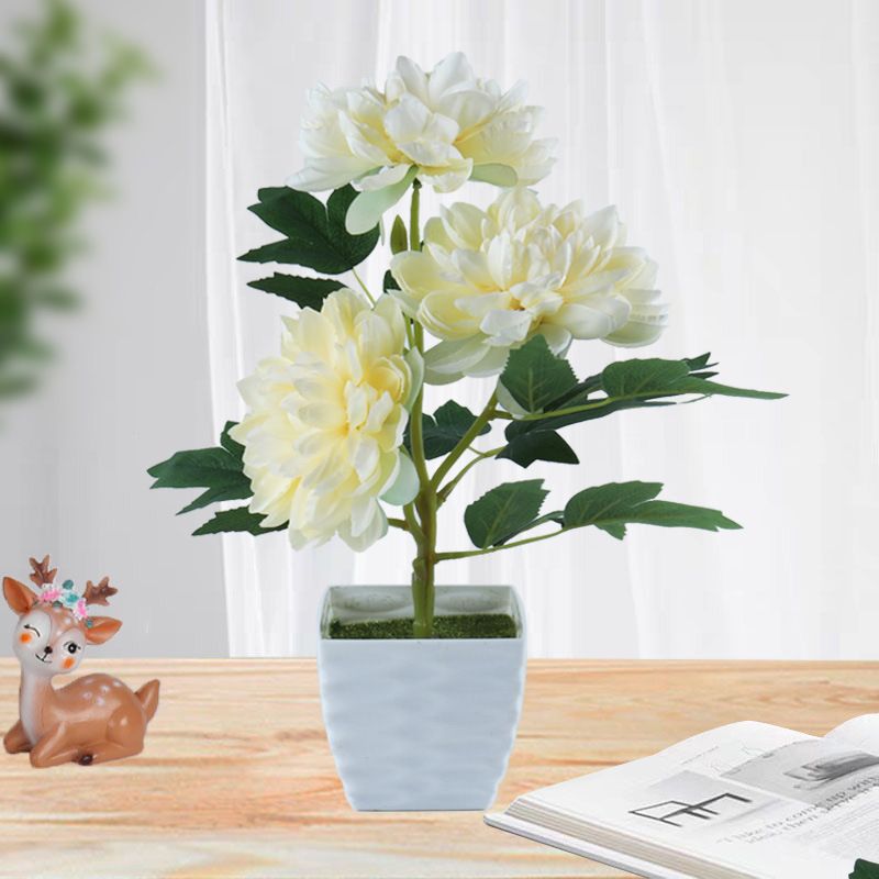Direct sales from the manufacturer of flower-patterned artificial bonsai, artificial flowers and potted plants. Wholesale of artificial chrysanthemums for home decoration and artificial flowers Specification image