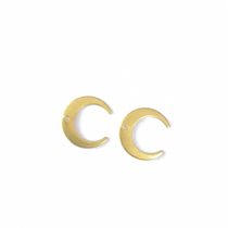 Aotong accessories xw06480 Moon shape solid plane through a hole