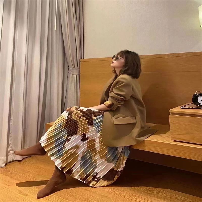 针织套女短袖长袖2021秋季新款不规则套装短款上衣时尚新款240