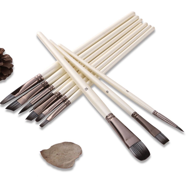 Top 10 Best-selling Silver nylon wool mixed combination custom watercolor oil painting Acrylic artist brushes on Amazon in 2021 detail image 2