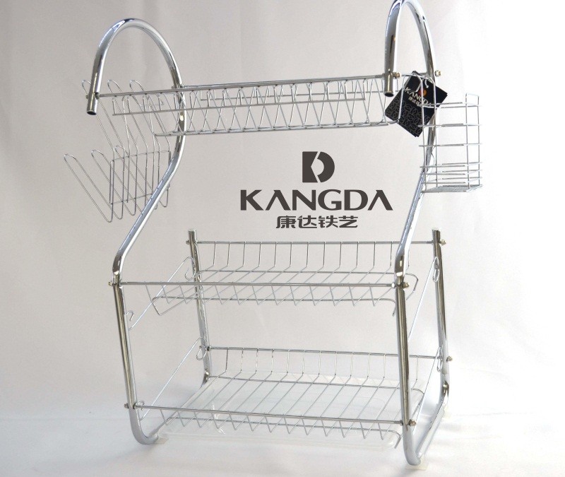 52CM medium-sized S-shaped three-layer single-plate bowl stand detail image 2