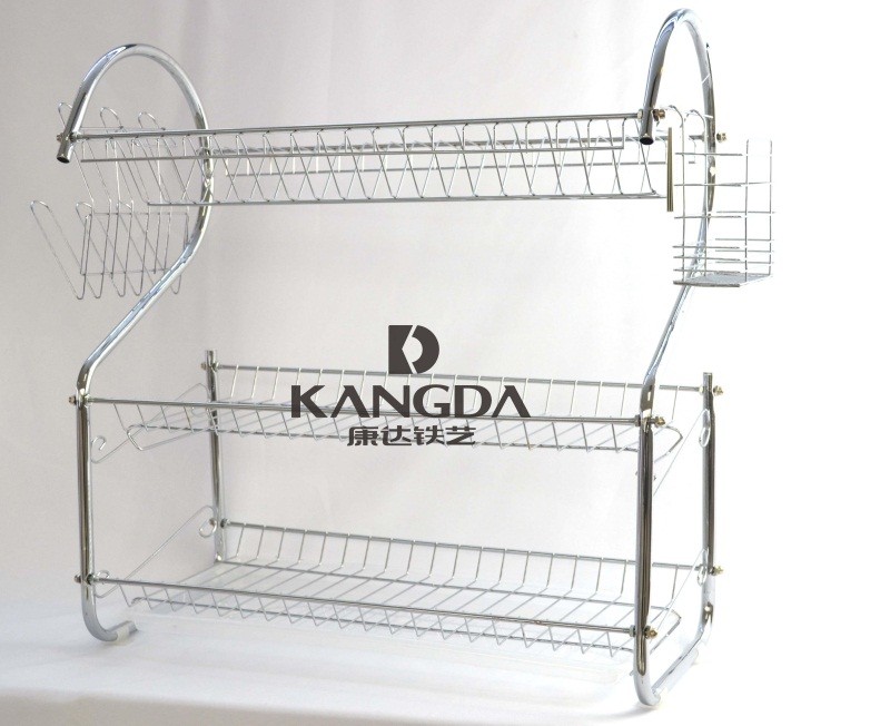 56CM large S-shaped three-layer single-plate bowl stand detail image 3