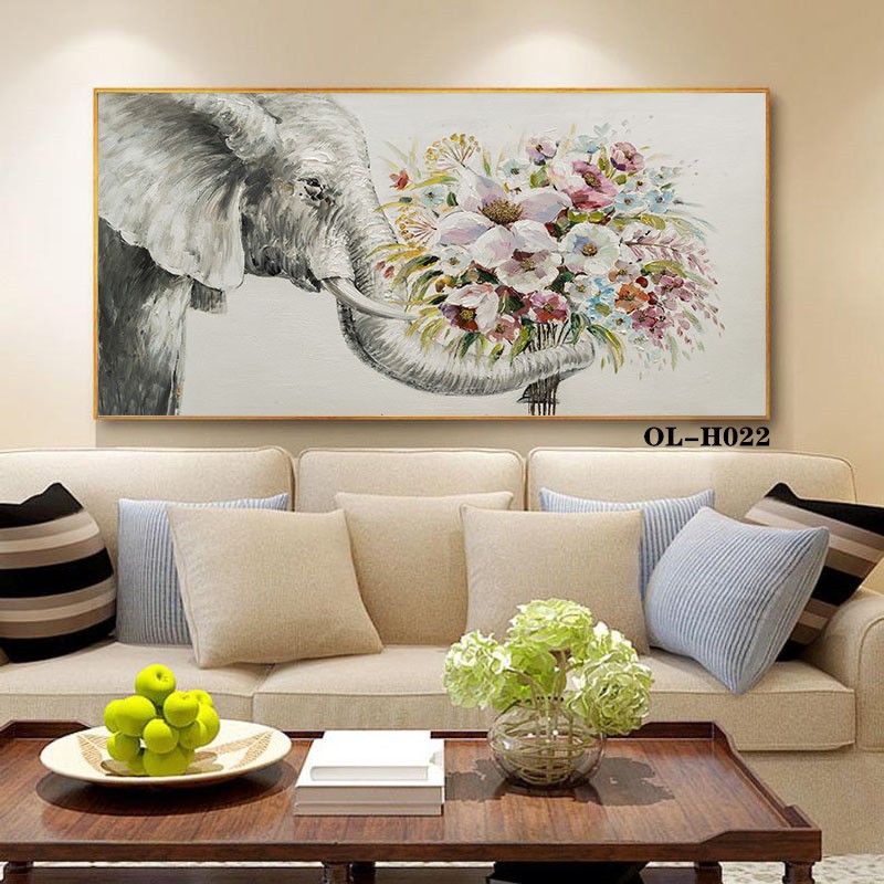 纯手绘卧室床头装饰画轻奢主卧挂画房间背景墙壁画酒店宾馆墙画喷绘定制详情8