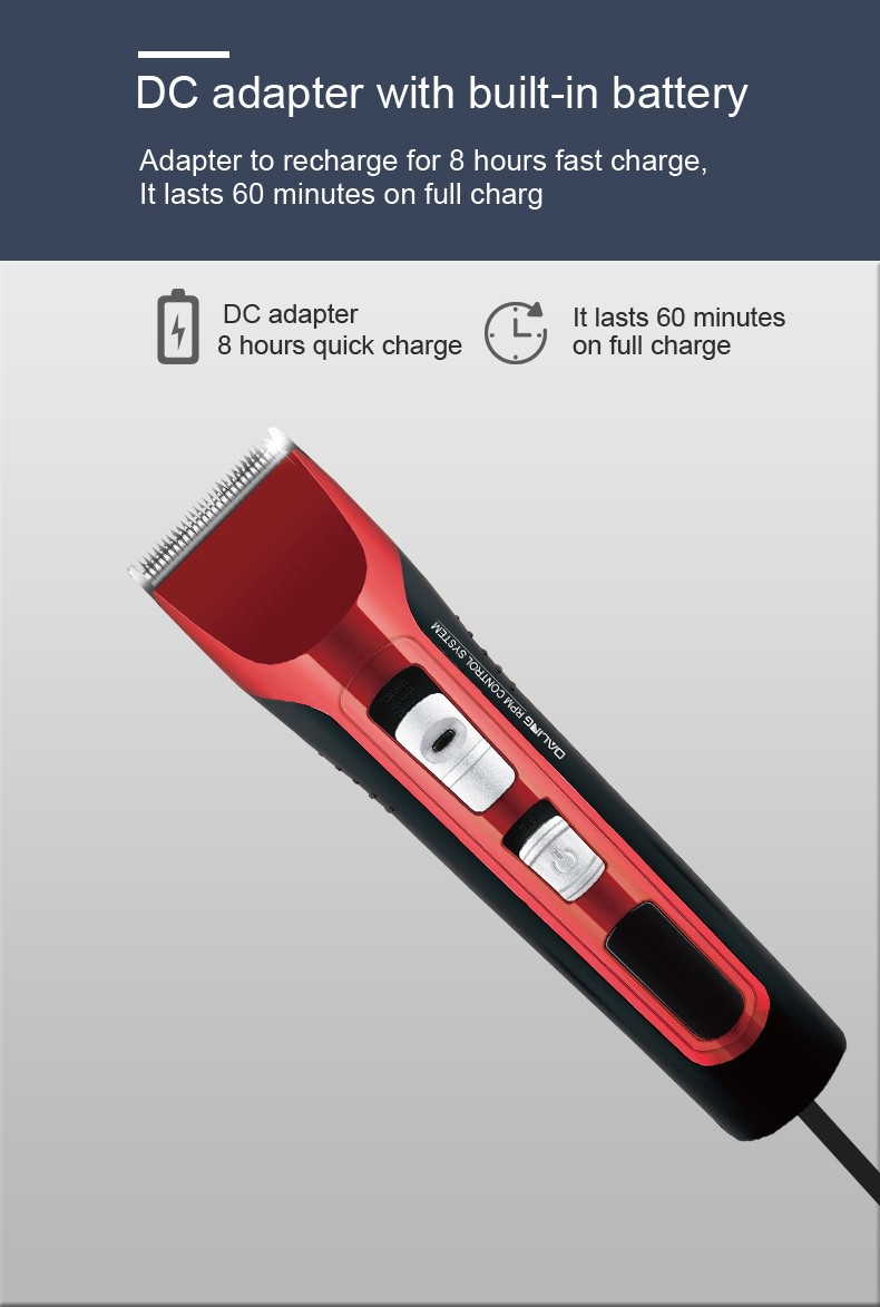 DALING-1001 Hair clipper, rechargeable electric clipper, silent hair clipper for adults, infants and children, electric hair shaver, wholesale for export pic 5