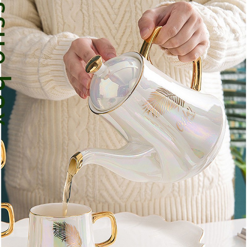Ceramic water sets, coffee sets, tea sets, Nordic light luxury style simple cups, home tea sets, gift sets, cup sets detail image 5