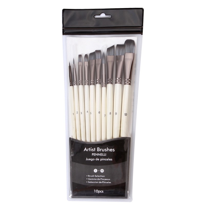 Top 10 Best-selling Silver nylon wool mixed combination custom watercolor oil painting Acrylic artist brushes on Amazon in 2021 detail image 5
