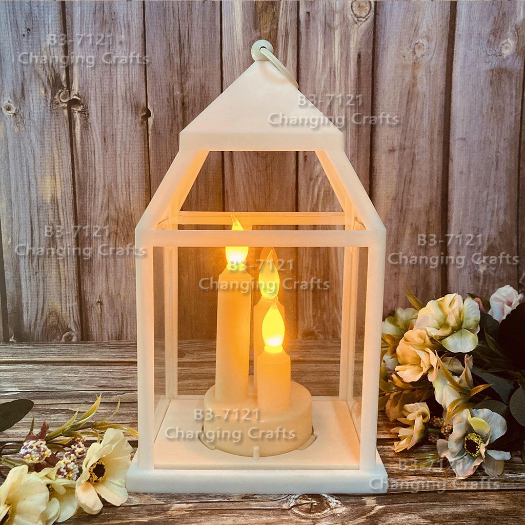Ramadan ten thousand Christmas wind lantern antique kerosene flame plastic creative decoration process electronic candle stand imported cross-border wholesale stall, tik Sound explosion wedding road LED horse light soft decoration prop fireplace RK041 thumbnail