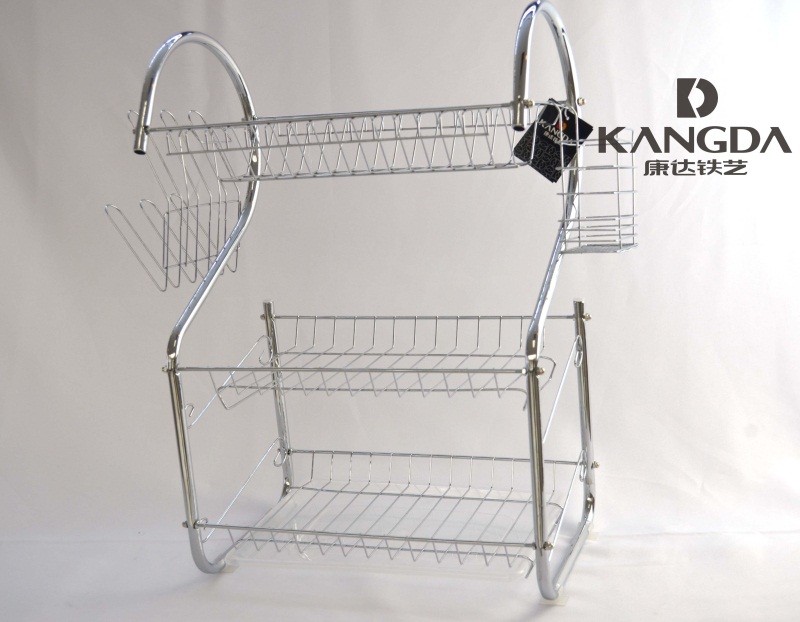 52CM medium-sized S-shaped three-layer single-plate bowl stand detail image 1