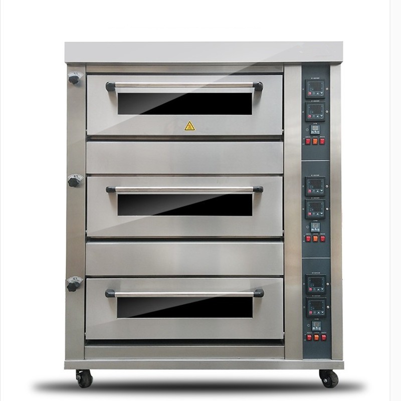 国鼎烤箱商用三层六盘披萨面包烤炉电烘炉3层6盘电烤箱大型烤箱详情图3