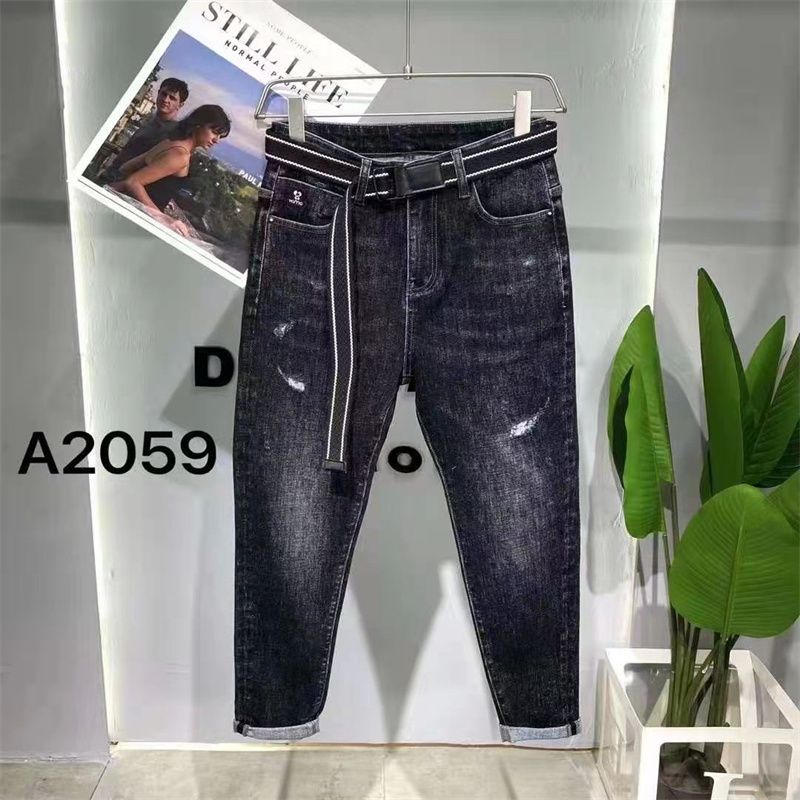 Spring And Autumn Men's Casual Pants Loose Straight Leg Dad Pants Men's Pants Thin Middle-Aged Elastic No-Iron Casual Pants 22