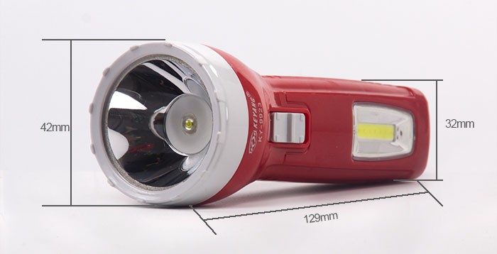 Keyang plastic flashlight with side light detail image 3