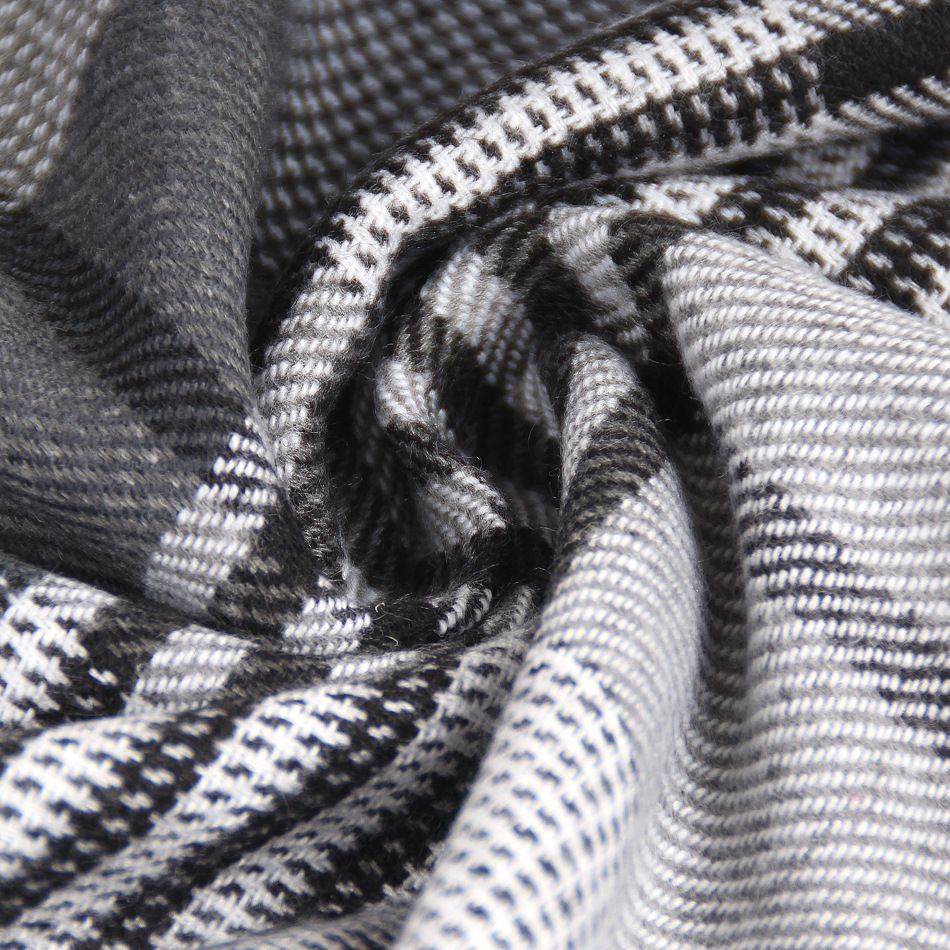 Manufacturers Direct Sales In Autumn And Winter New Korean Plaid Middle-Aged And Elderly Men's Scarf Men's Imitation Cashmere Warm Neck Giveaway Promotional Products Item Picture