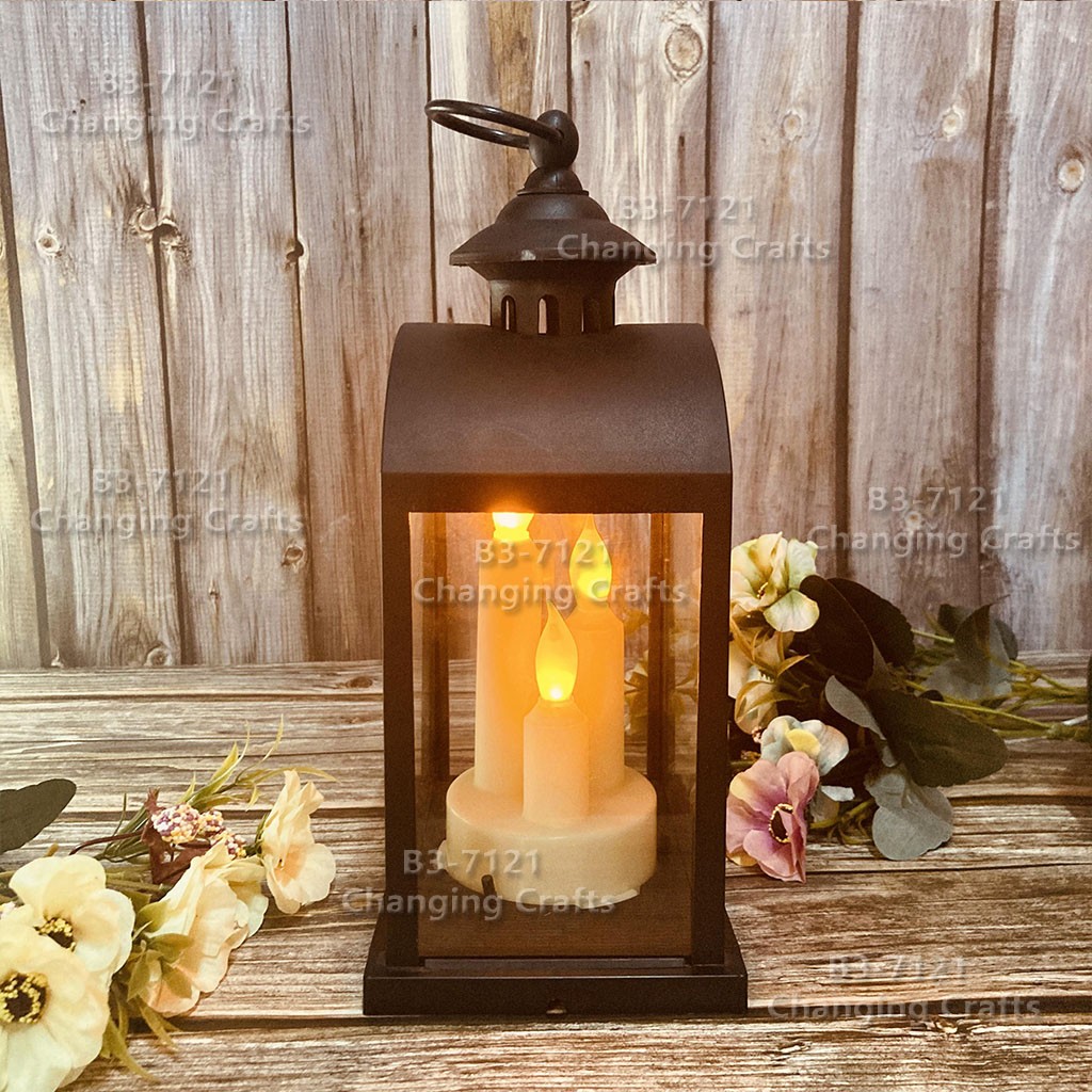 Ramadan Christmas lantern, antique kerosene flame, plastic creative decoration, electronic candle stand, imported cross-border wholesale, street stall, Douyin bestseller, wedding road guide, LED horse lantern, soft decoration prop, fireplace RK031 detail image 19