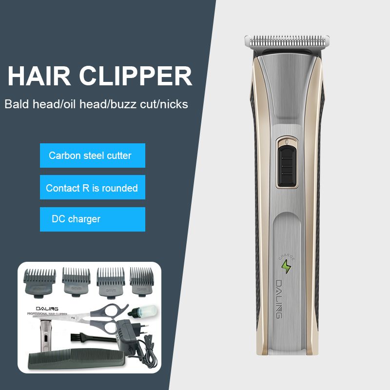 Darling DALING-1013 cortador de pelo eléctrico pusher eléctrico recargable adulto bebé niños tijeras de corte de pelo silencioso cuchilla de afeitar de pelo eléctrico comercio exterior al por mayor
