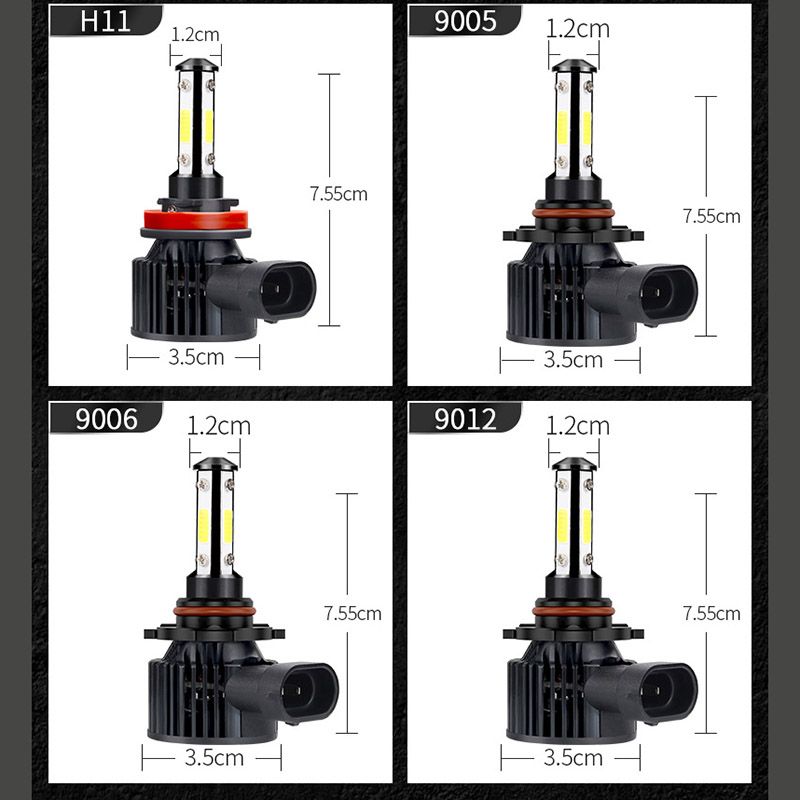 Automotive headlight LED H11 through-hole H7 H1