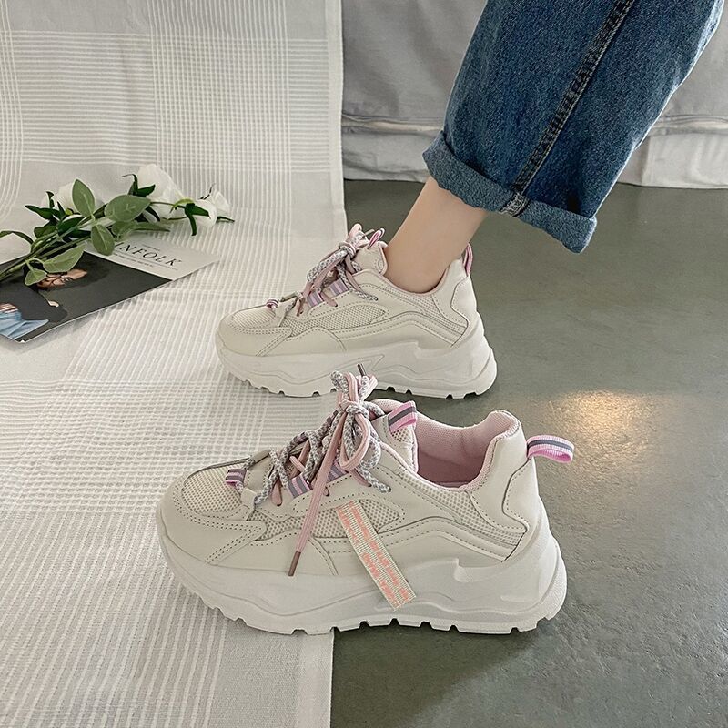 高中初中学生军训鞋女生网面透气软底防滑轻便防臭休闲跑步运动鞋图