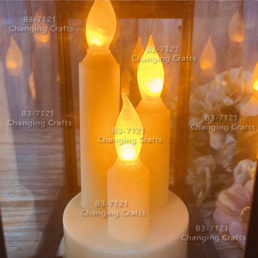 Ramadan Christmas lantern, antique kerosene flame, plastic creative decoration, electronic candle stand, imported cross-border wholesale, street stall, Douyin bestseller, wedding road guide, LED horse lantern, soft decoration prop, fireplace RK031 detail image 17