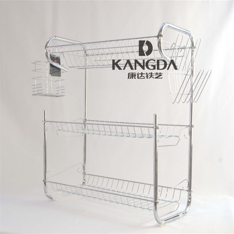 44cm 9-shaped three-layer single-plate bowl rack