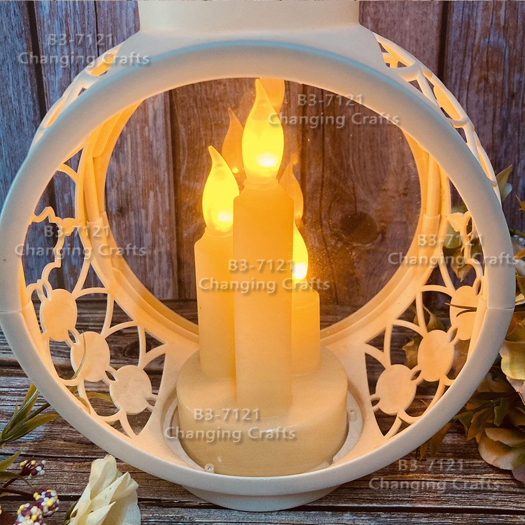 Ramadan Christmas lantern, antique kerosene flame, plastic creative decoration, electronic candle stand, imported cross-border wholesale, street stall, Douyin bestseller, wedding guide, LED horse lantern, soft decoration props, fireplace, 216 Specification image