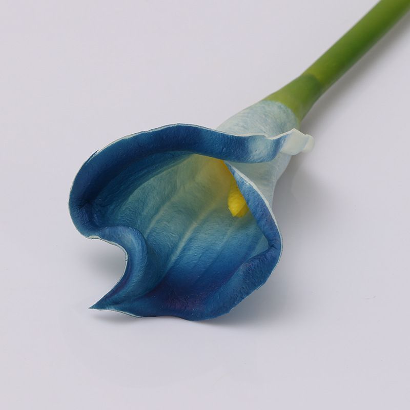 Wholesale pu artificial flower decoration, tactile PU artificial rolled edge small calla lily from the manufacturer details Picture