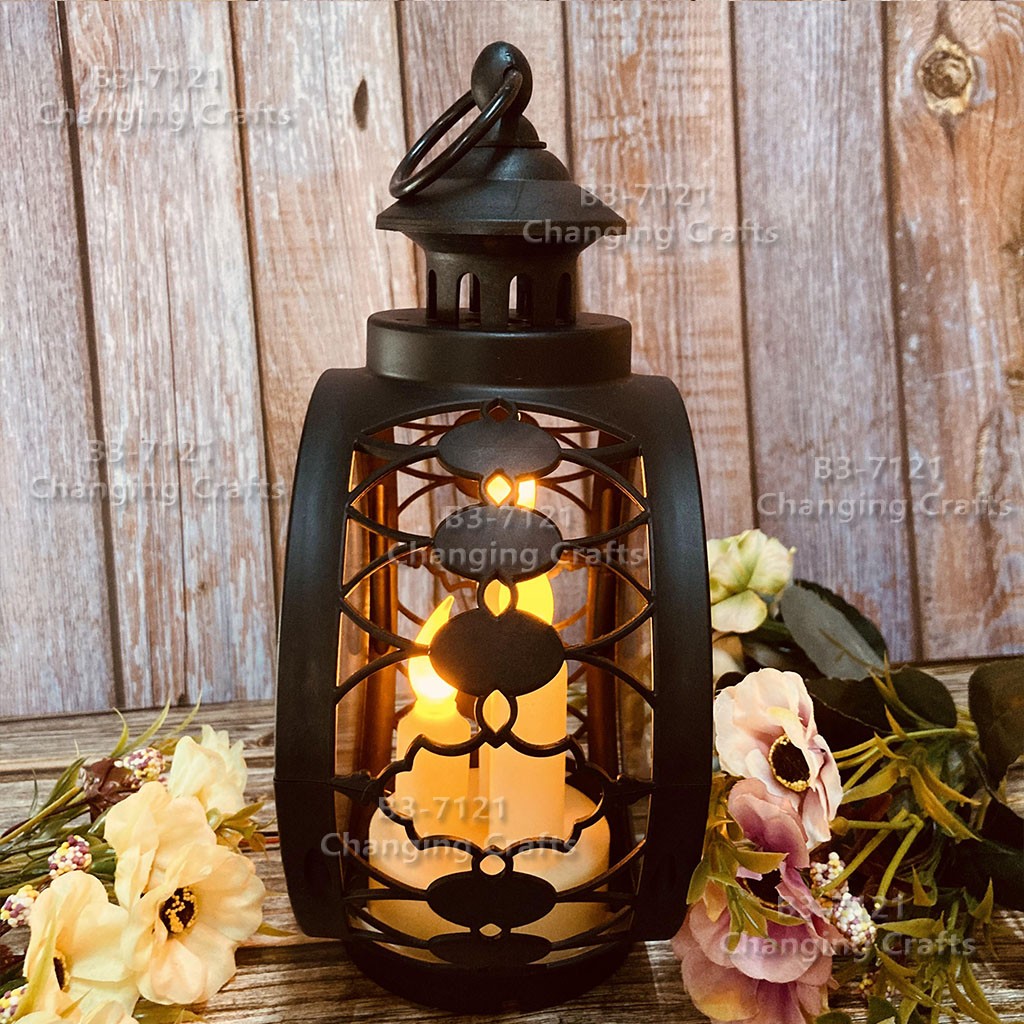 Ramadan Christmas lantern, antique kerosene flame, plastic creative decoration, electronic candle stand, imported cross-border wholesale, street stall, Douyin bestseller, wedding guide, LED horse lantern, soft decoration props, fireplace, 216 detail image 6