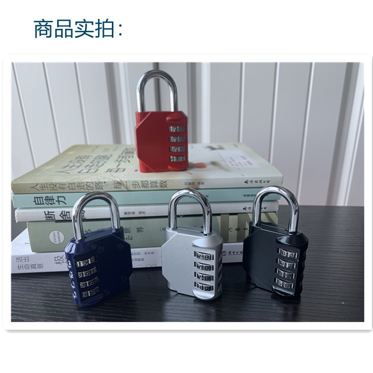 锌合金4位密码锁机械锁 亚马逊EBAY健身房密码挂锁详情图8