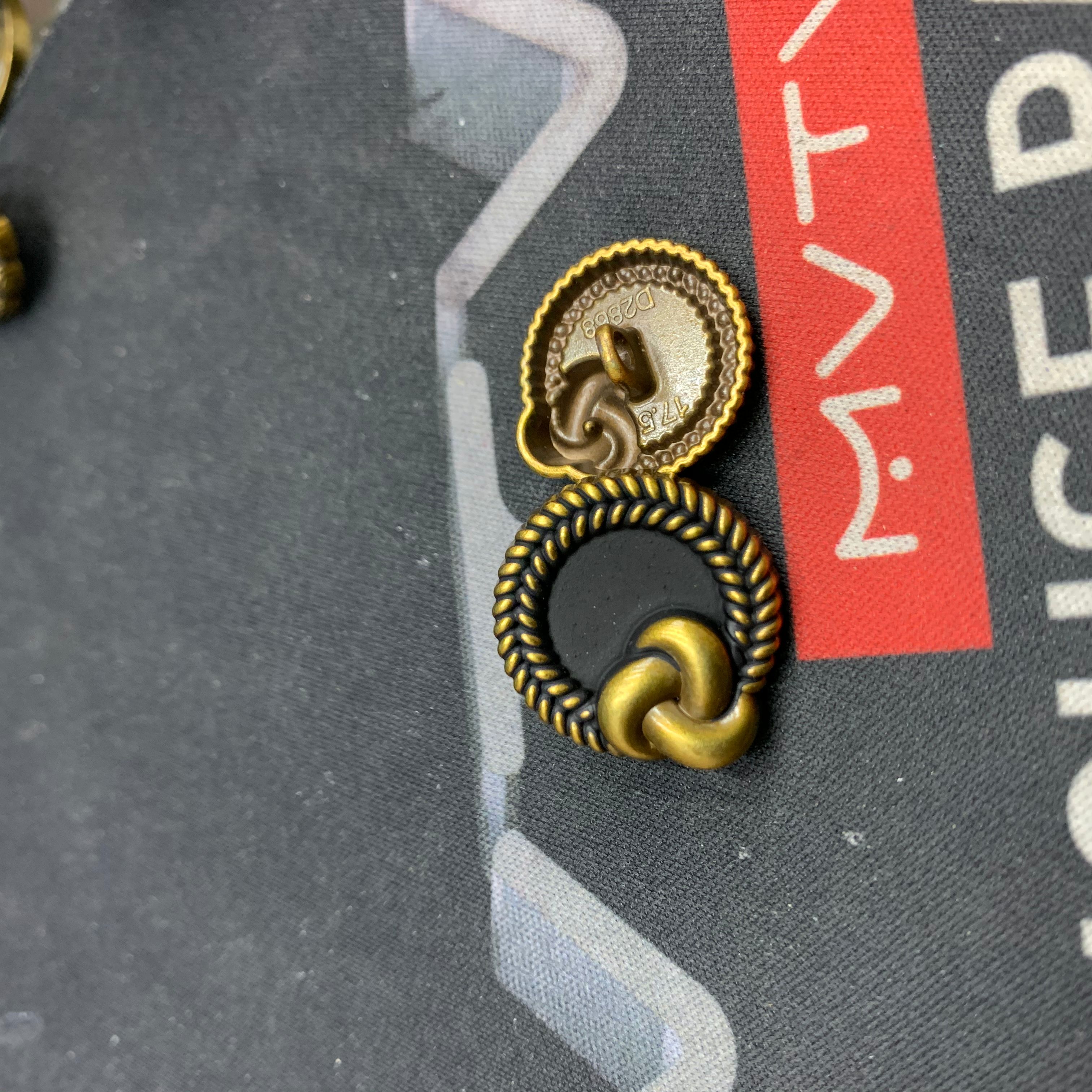 Alloy bow hand stitched buckle bronze thumbnail