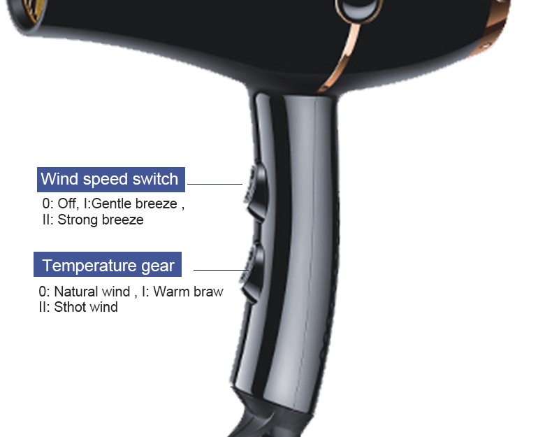 Daling DL-3006 hair dryer, high-power hair dryer, household cold and hot air hair dryer, wholesale cross-border detail image 9