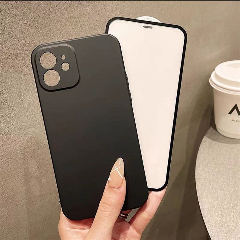 小众棕色适用iphone12pro/max苹果11手机壳xr纯色x超薄xs女8plus129