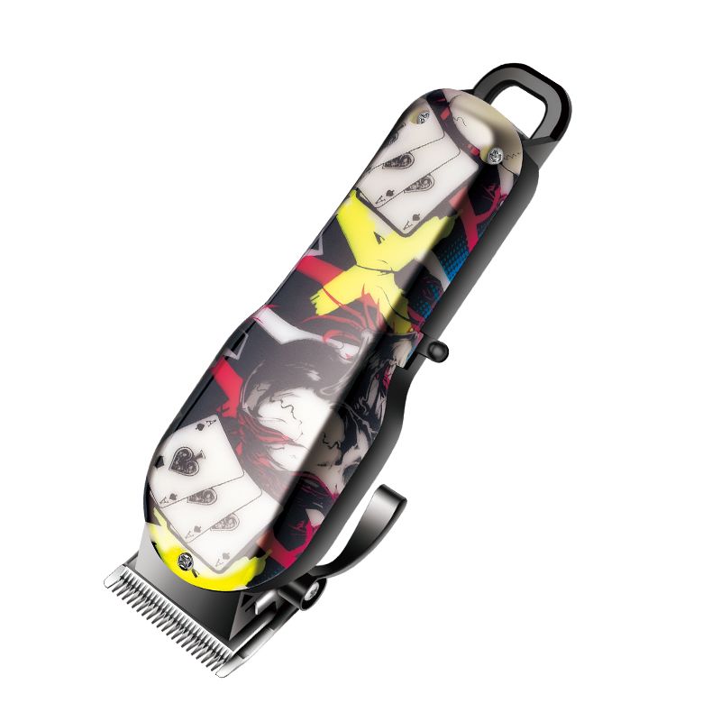 DALING-1160 Hair clipper, retro oil head, engraved electric clipper, hair shaving, electric clipper, hair cutting, shaving head, zero blade head, special for hair salons, graffiti style, retro color block, wholesale for export Item Picture