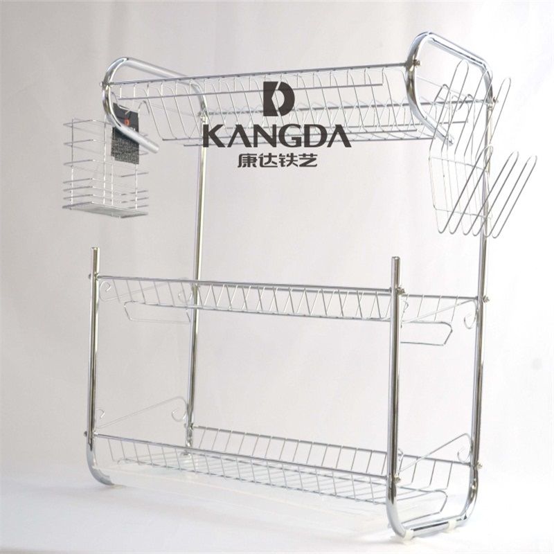 52cm 9-shaped three-layer single-plate bowl rack