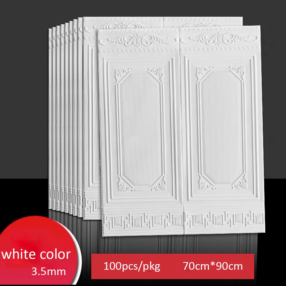 Bronze 3D wall stickers, self-adhesive three-dimensional wall stickers, wall waistlines, skirting boards, wall panels, wall decoration stickers, bedroom, kitchen and living room wall renovation, old house renovation, rental house details Picture