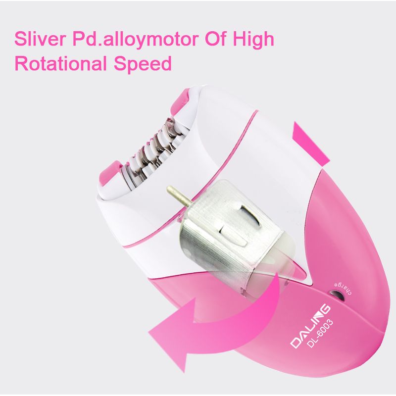 DALING-6003 Ladies' USB charging pull-out hair remover, Razor, shaver, Hair remover with light, cross-border Specification image