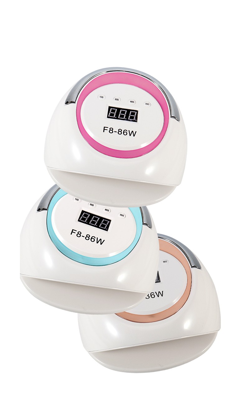 新款炫彩美甲灯 86W39颗双光源金线灯珠四档调节数字显示屏设计详情图11