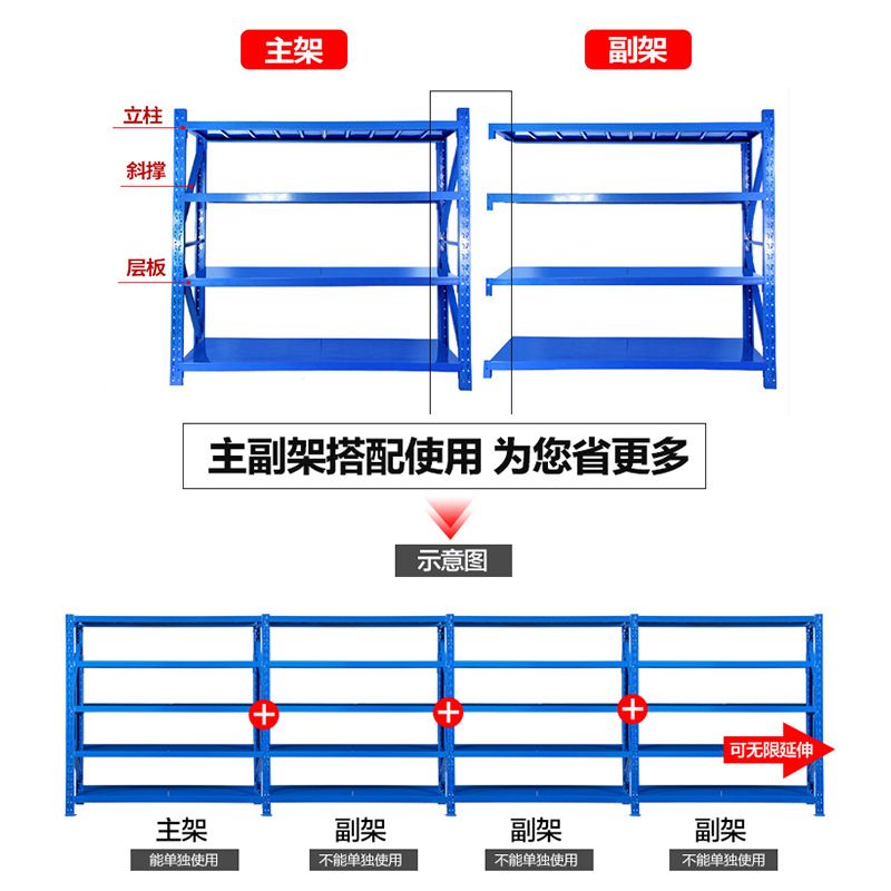 中型仓储货架/大型货架/货架产品图