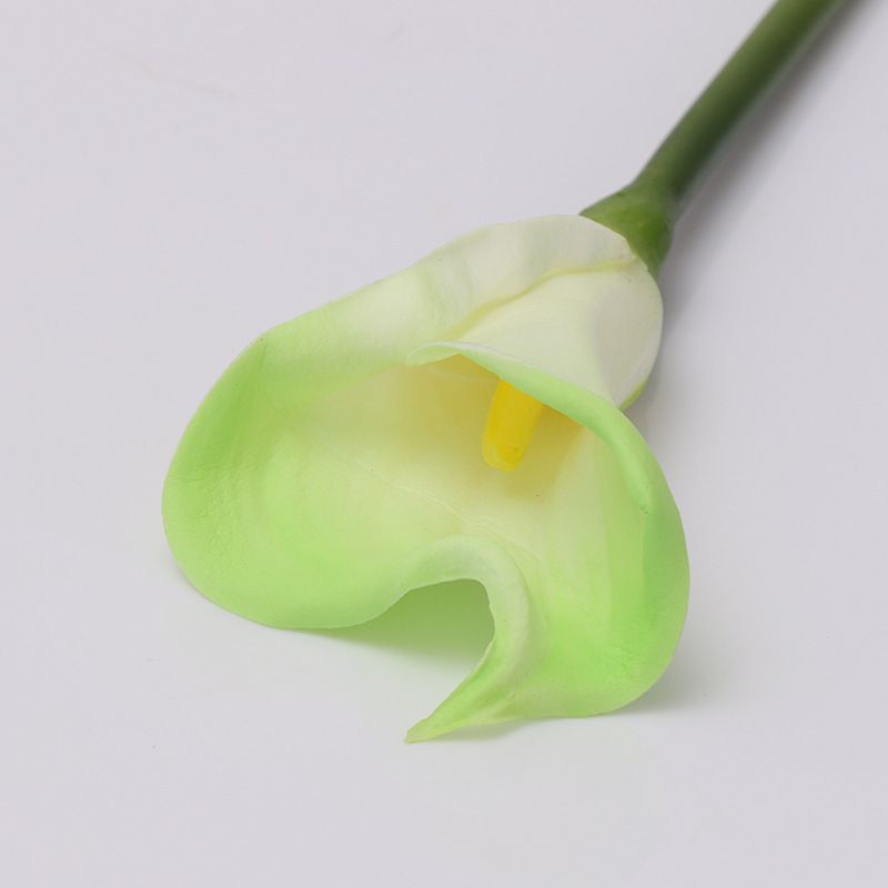 Wholesale pu artificial flower decoration, tactile PU artificial rolled edge small calla lily from the manufacturer