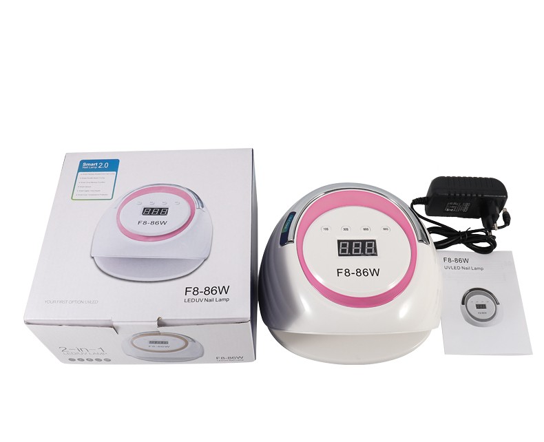 新款炫彩美甲灯 86W39颗双光源金线灯珠四档调节数字显示屏设计详情图14