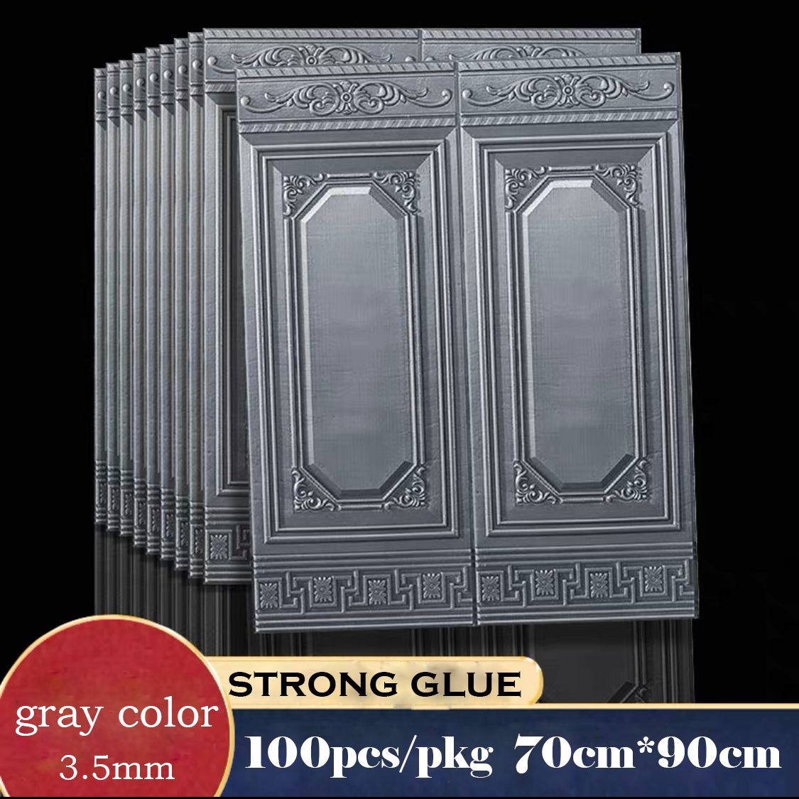 White starry sky 3D wall stickers, wallpaper, self-adhesive three-dimensional wall stickers, wall waistlines, skirting boards, wall panels, wall decoration stickers, bedroom, kitchen and living room wall renovation, old house renovation, rental house Item Picture