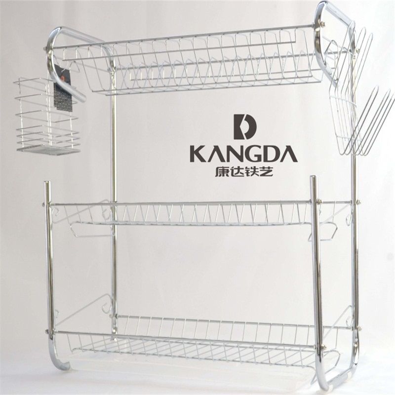 56cm 9-shaped three-layer single-plate bowl rack