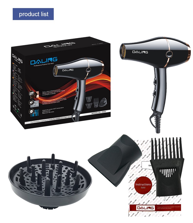 Daling DL-3006 hair dryer, high-power hair dryer, household cold and hot air hair dryer, wholesale cross-border detail image 14