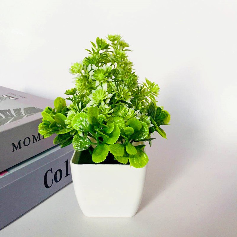 Direct sales from the manufacturer of artificial plant potted plants and artificial flower potted plants. New spherical small potted plant ornaments with chrysanthemum grass. Cross-border supply detail image 1