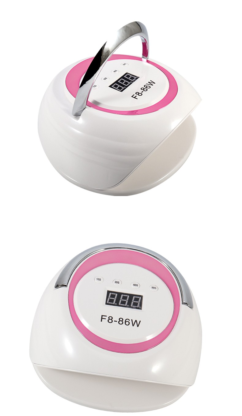 新款炫彩美甲灯 86W39颗双光源金线灯珠四档调节数字显示屏设计详情图10