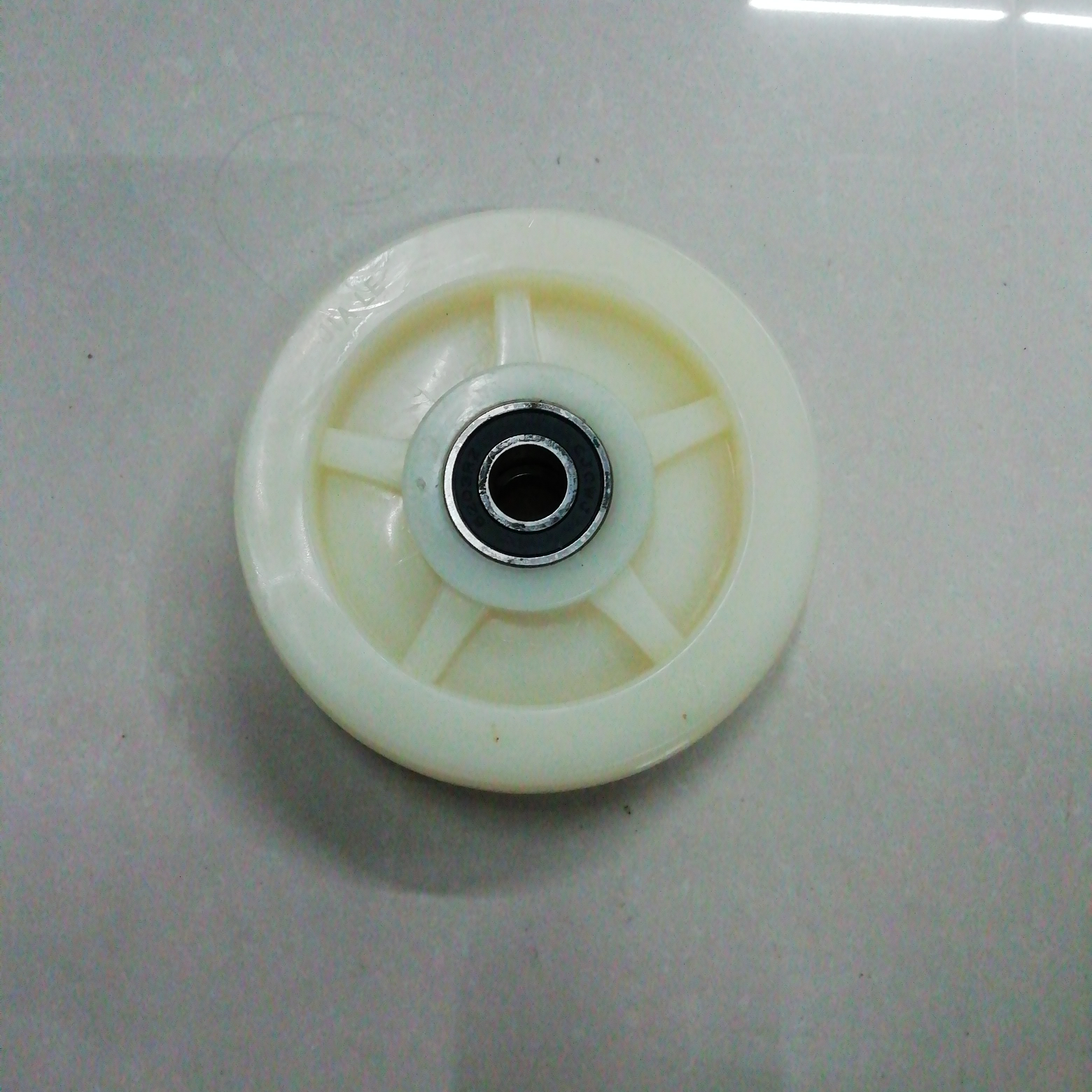6-inch Jiale white nylon wheel plates