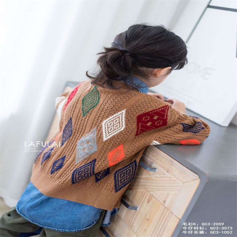 婴姿坊秋衣秋裤精品套装少年儿童纯棉保暖薄款舒适秋冬季棉毛衫57