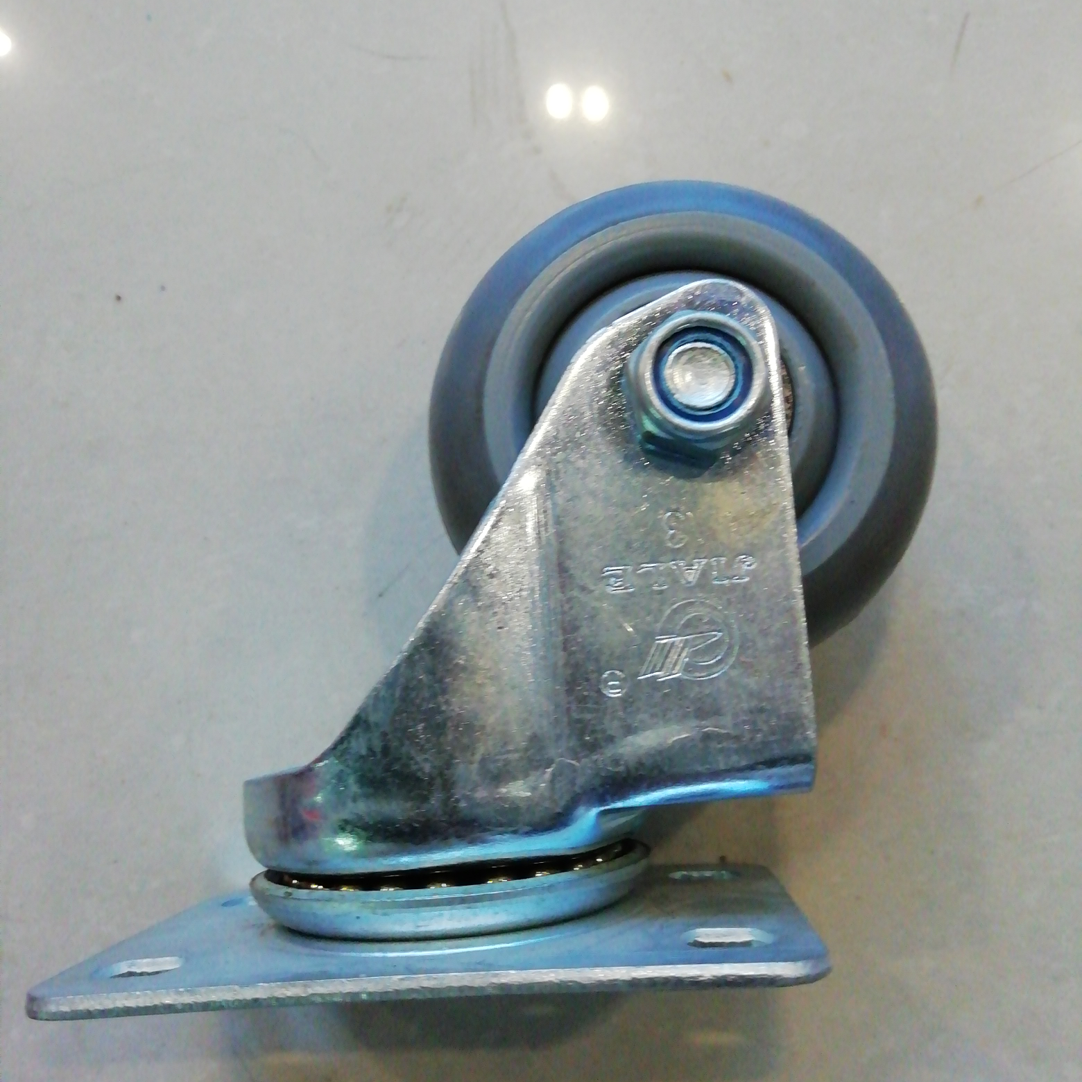 3-inch Jiale medium-sized elastic rubber casters