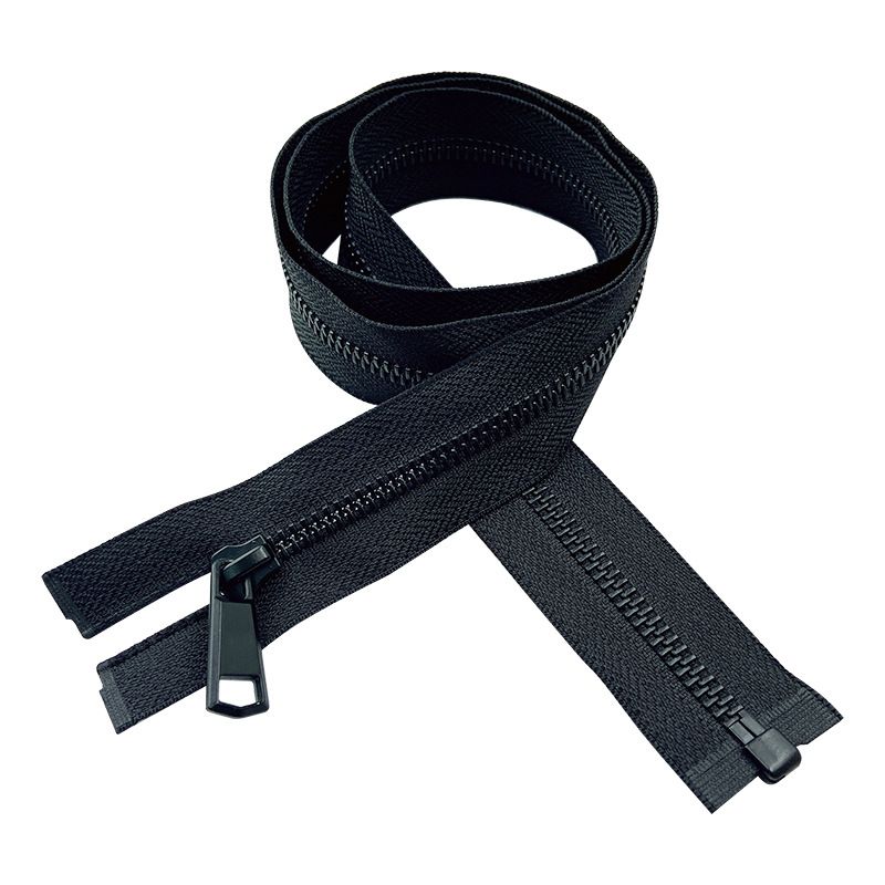 厂家供应5号开口人纹黑镍齿金属拉链 单开开拉链定制 服装家纺箱包拉链