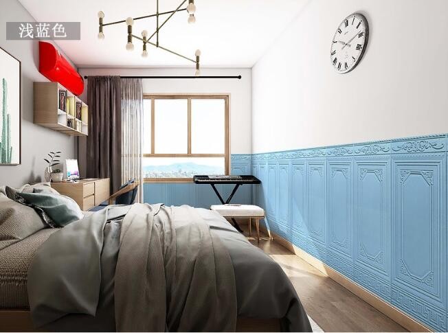 White starry sky 3D wall stickers, wallpaper, self-adhesive three-dimensional wall stickers, wall waistlines, skirting boards, wall panels, wall decoration stickers, bedroom, kitchen and living room wall renovation, old house renovation, rental house detail image 13