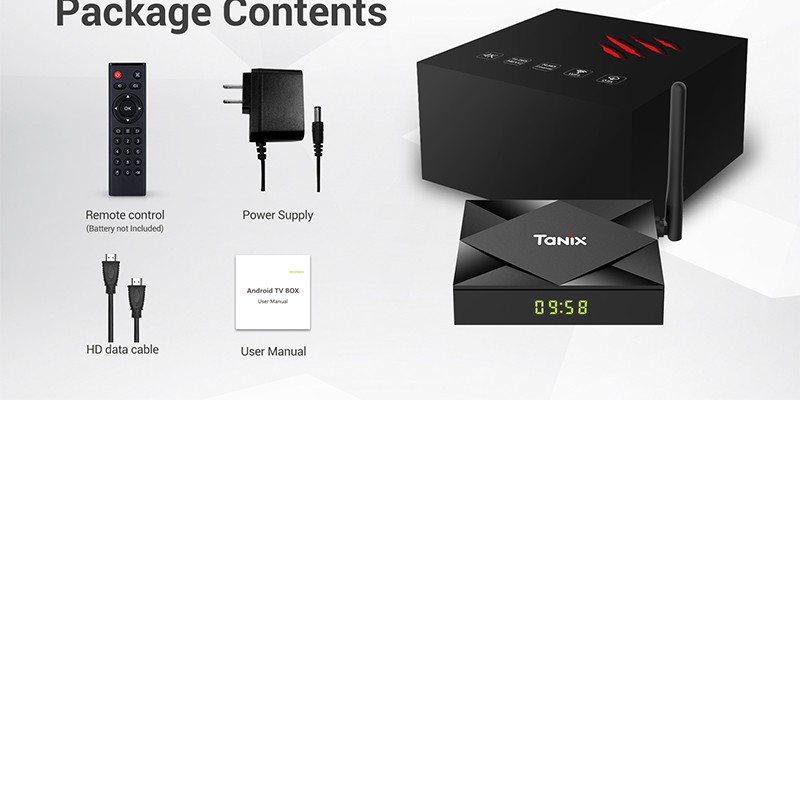 TX6S Network set-top BOX, smart TV BOX, TV Box, Allwinner H616 4G/64G, Wifi, Bluetooth detail image 5