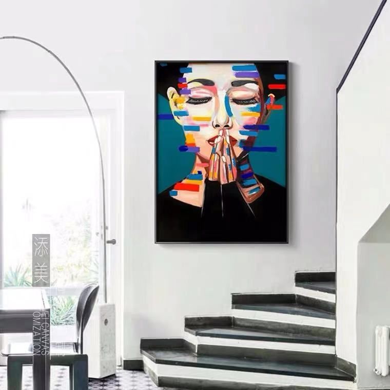 Finte decorates oil painting figures Specification image